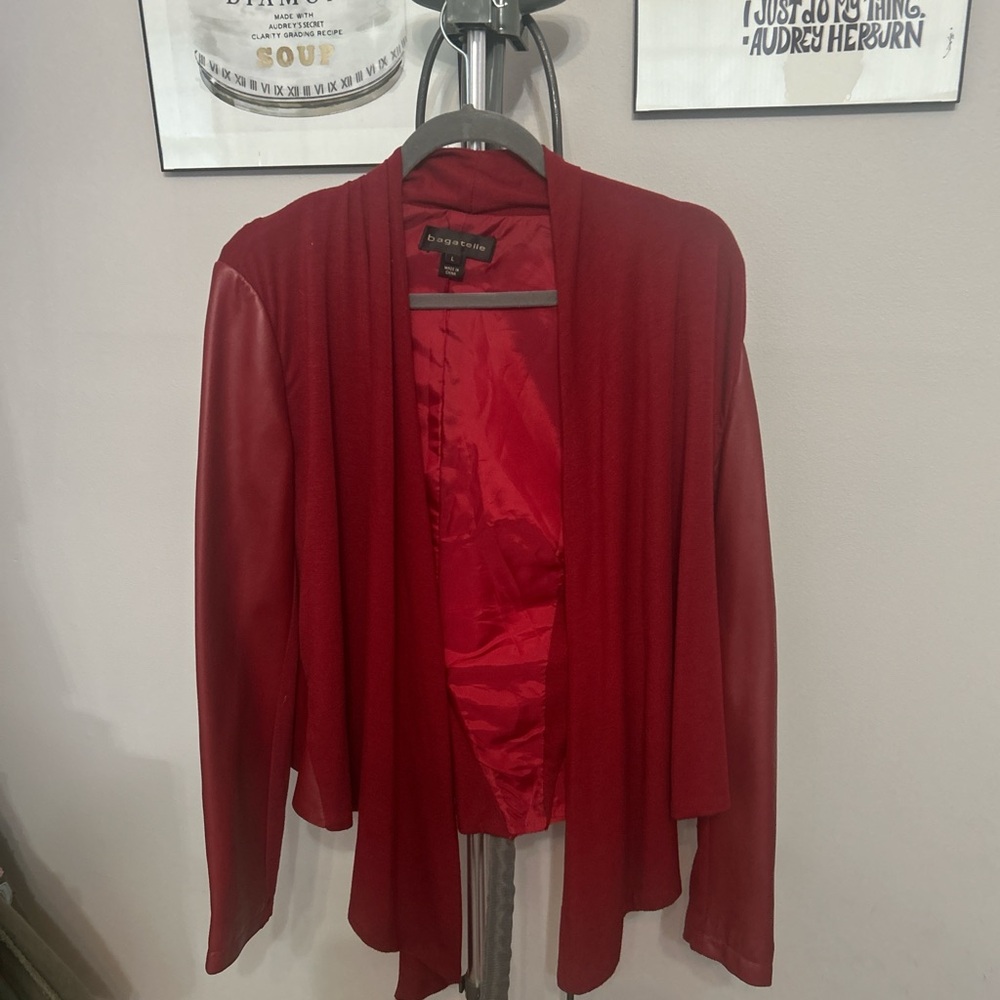 Bagatelle Red Leather Jacket